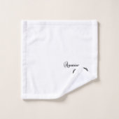 アクエリアス〔占星術の〕十二宮図記号と記号 バスタオルセット (ウォッシュタオル)