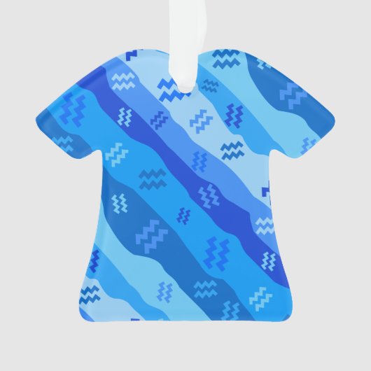 アクエリアス〔占星術の〕十二宮図記号 オーナメント (正面)