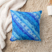 アクエリアス〔占星術の〕十二宮図記号 クッション (ブランケット)