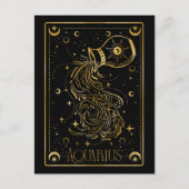アクエリアス〔占星術の〕十二宮図記号 ポストカード (正面)