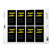 アクエリアス〔占星術の〕十二宮図誕生日ブルーサファイア ラベル (フルシート)