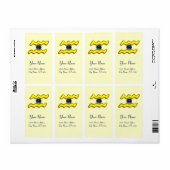 アクエリアス〔占星術の〕十二宮図誕生日ブルーサファイア ラベル (フルシート)