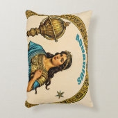 アクエリアス〔占星術の〕十二宮図 アクセントクッション (正面(垂直))