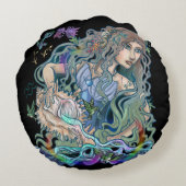 アクエリアス〔占星術の〕十二宮図 ラウンドクッション (裏面)