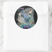 アクエリアス〔占星術の〕十二宮図 ラウンドシール (バッグ)