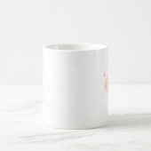 アクエリアス 星座 ラインアート ホワイトピーチ コーヒーマグカップ (中央)
