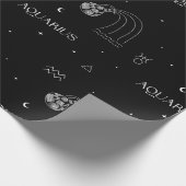 アクエリアス 星座 - 天の水瓶座 (1) ラッピングペーパー (角)