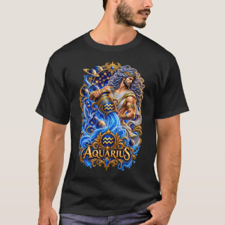 アクエリアス 星座 水瓶座 – 天体占星術 Tシャツ