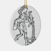 アクエリアス(水キャリア)イラストレーションからの セラミックオーナメント (右)