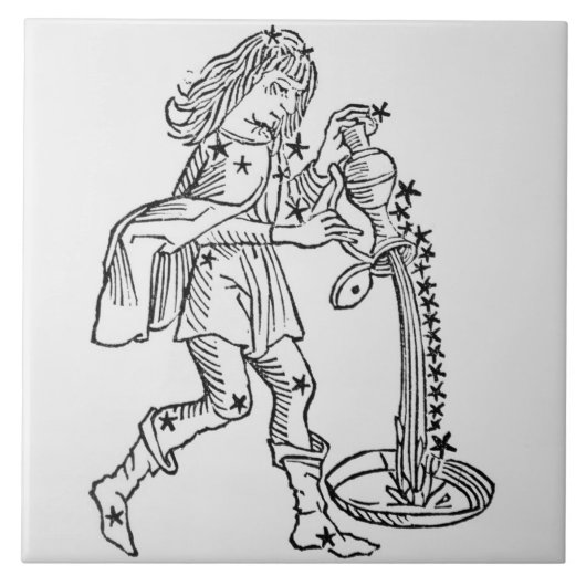 アクエリアス(水キャリア)イラストレーションからの タイル (正面)