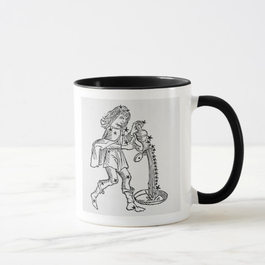 アクエリアス(水キャリア)イラストレーションからの マグカップ (右)