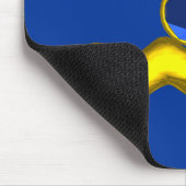 アクエリアス/金ゴールド〔占星術の〕十二宮図誕生日宝石 マウスパッド (コーナー)