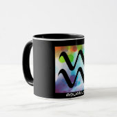 "アクエリアス" 11のoz。 信号器のコーヒー・マグ マグカップ (正面左)