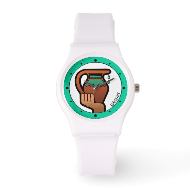 アクエリアスZウェアラブル時計 腕時計 (正面)