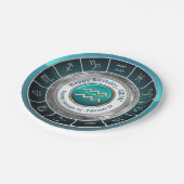 アクエリウス占星術の標識紙プレート ペーパープレート (アングル)