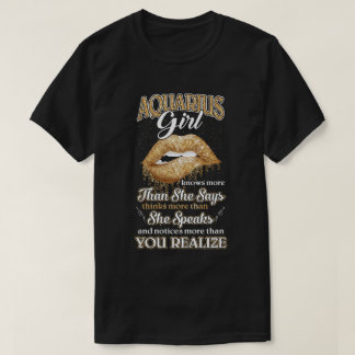 アクエリウス·ガールが2月に言う以上の知識を持つ Tシャツ