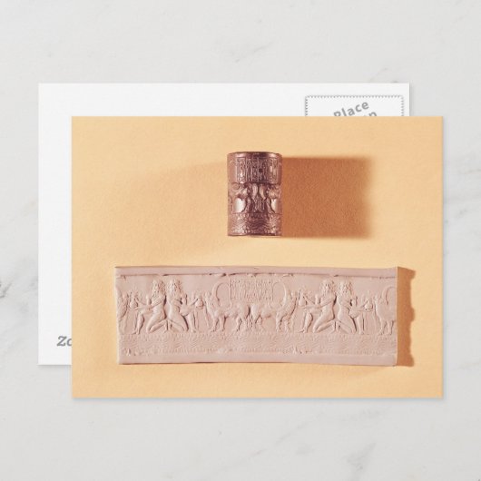 アクカディアンのシリンダーのシールと印象 ポストカード (正面/裏面)