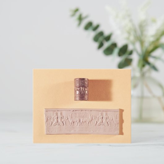 アクカディアンのシリンダーのシールと印象 ポストカード (スタンド正面)