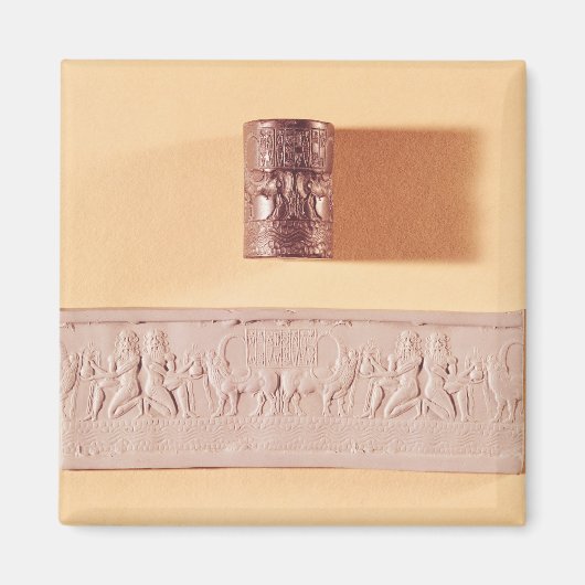 アクカディアンのシリンダーのシールと印象 マグネット (正面)