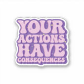 アクションと結果 シール (正面)