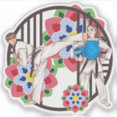アクションと警戒の間の競争のリズム シール (正面)