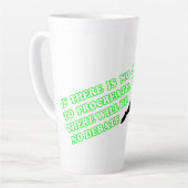 アクションなし、ディベートなしラテマグカップ カフェラテマグ (左アングル)