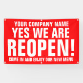 アクションの呼び出しバナーへのビジネス通話を再度開く 横断幕 (横)