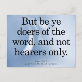 アクションの呼び出しJames 1-22 ポストカード