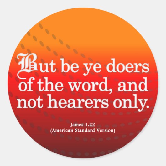 アクションの呼び出しJames 1-22 ラウンドシール (正面)