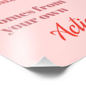 アクションの幸せ:ポスターの引用 フォトプリント (角)