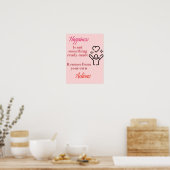 アクションの幸せ：ポスターの引用 ポスター (キッチン)