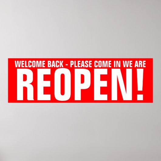 アクションの看板に対するビジネス通話を再度開く ポスター (正面)