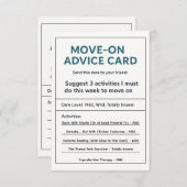 アクションの移動 出欠カード (正面/裏面)