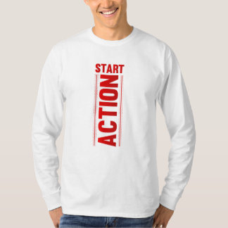 アクションの開始:旅に点火する Tシャツ