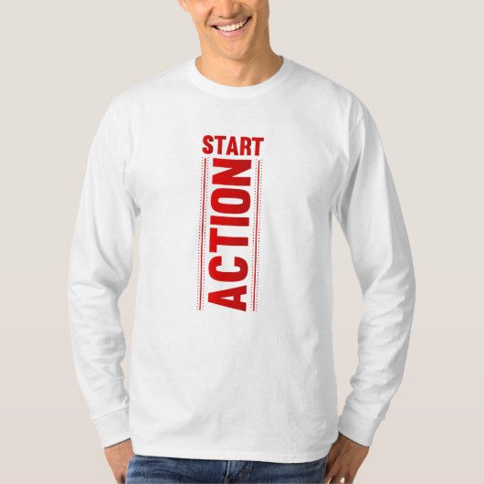 アクションの開始:旅に点火する Tシャツ (正面)