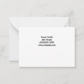 アクションへの春の準備完了マーケティング ノートカード (裏面)