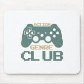 アクションジャンルクラブ – ゲーミング – ゲーム – ゲーおもしろいム マウスパッド (正面)