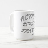 アクションスポーツ旅行 コーヒーマグカップ (正面左)