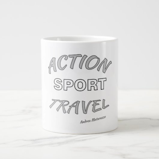 アクションスポーツ旅行 ジャンボコーヒーマグカップ (正面)