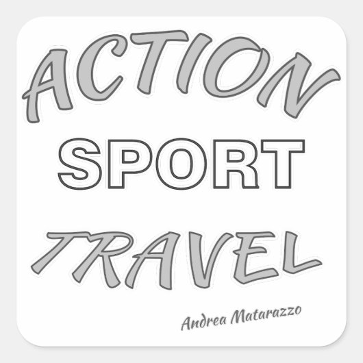 アクションスポーツ旅行 スクエアシール (正面)