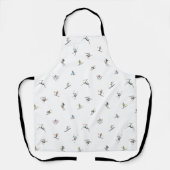 アクションパターンの冬のスキーヤー エプロン (正面)