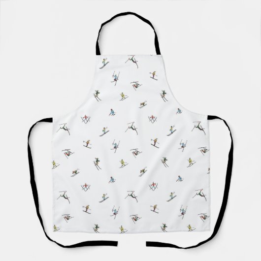 アクションパターンの冬のスキーヤー エプロン (正面)