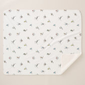 アクションパターンの冬のスキーヤー シェルパブランケット (正面(横))