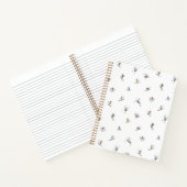 アクションパターンの冬のスキーヤー ノートブック (内部)