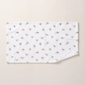 アクションパターンの冬のスキーヤー バスタオルセット (ハンドタオル)