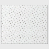 アクションパターンの冬のスキーヤー ラッピングペーパー (フラット)