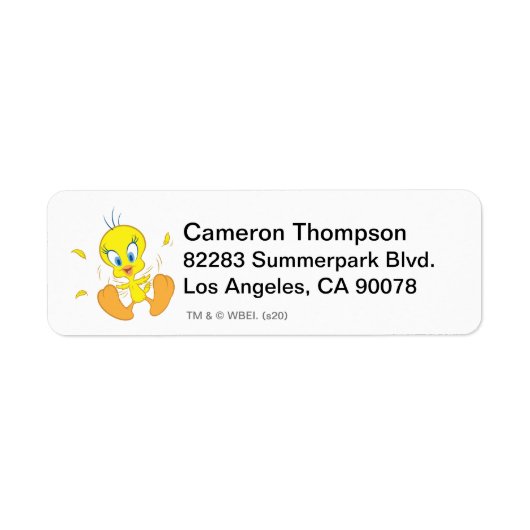 アクションポーズのツイート5 ラベル (正面)