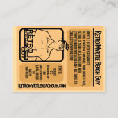 アクションレトロ コーリングカード (裏面)