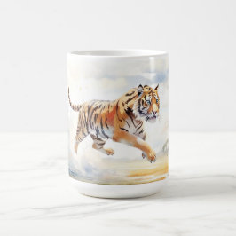 アクション内の虎2 コーヒーマグカップ