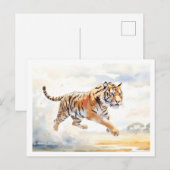 アクション内の虎2 ポストカード (正面/裏面)